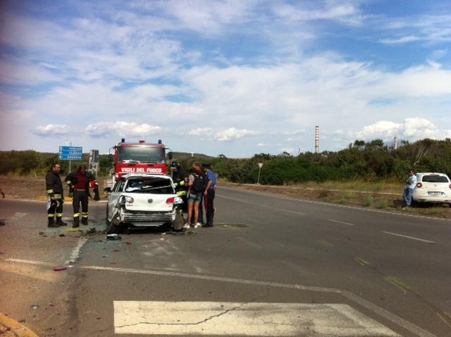 L'incidente stradale all'incrocio tra la Sp 108 e la Sp 2
