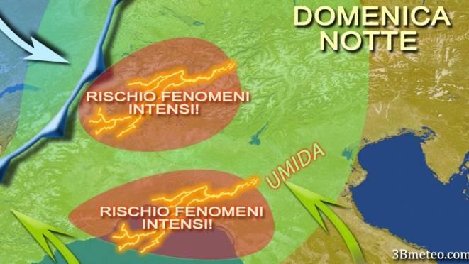 La mappa di 3bMeteo.com