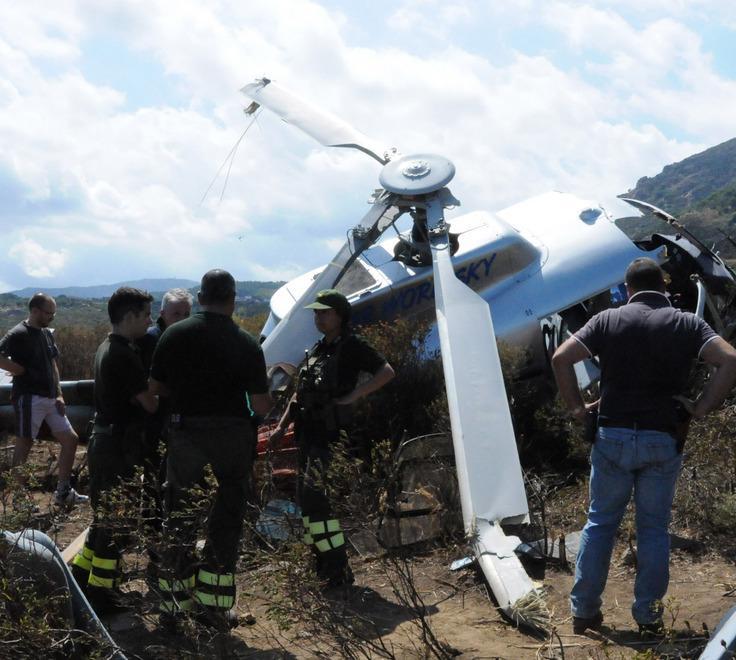 Schianto dell’elicottero nuovo sopralluogo degli investigatori 