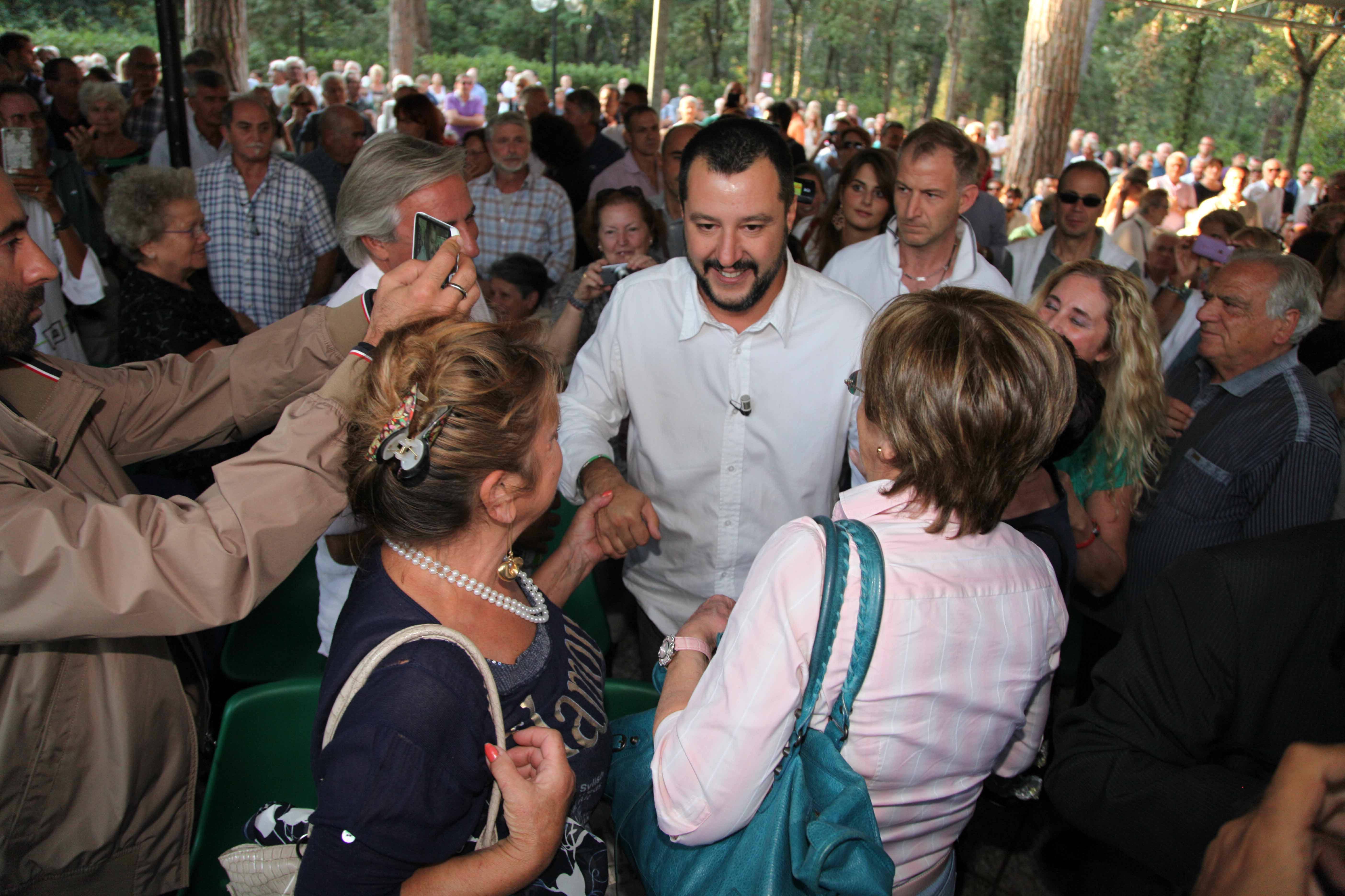 Matteo Salvini alla Versiliana (foto Paglianti)