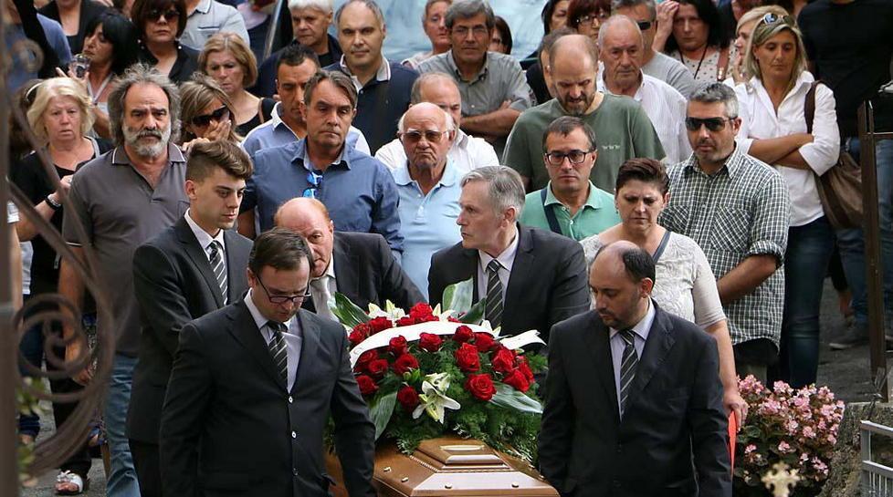 Tutta Altagnana per l’ultimo saluto a Maurizio Del Becaro