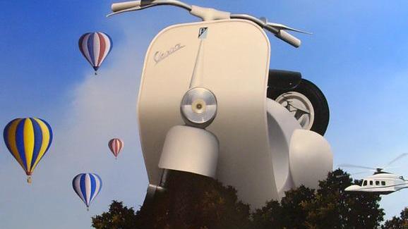 I cieli azzurri di Angelo Davoli nella mostra “Work in progress”