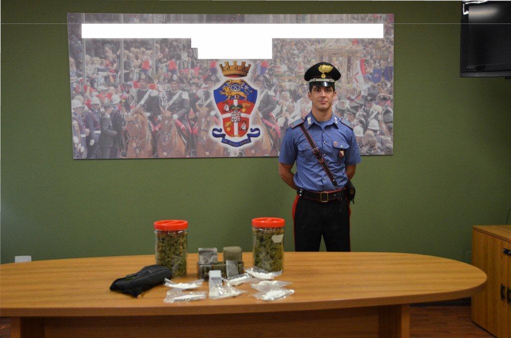 La droga sequestrata a Fabrizio Inconis
