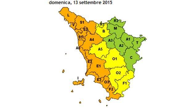 Maltempo in Toscana, lungo la costa scatta l'allerta arancione 