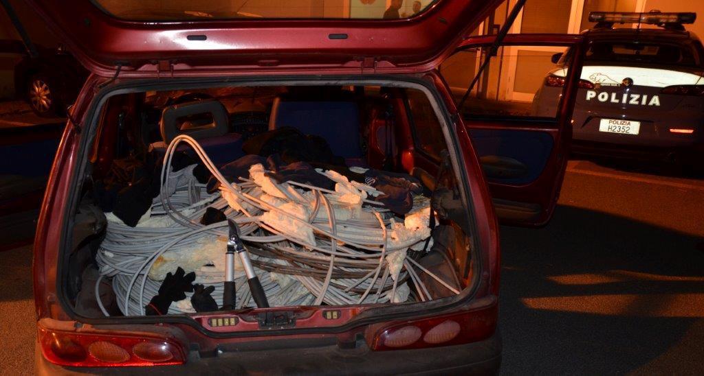 Il rame rubato dai macedoni e recuperato dalla polizia