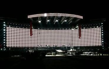 Il mega palco è quasi pronto vigili precettati per il concerto