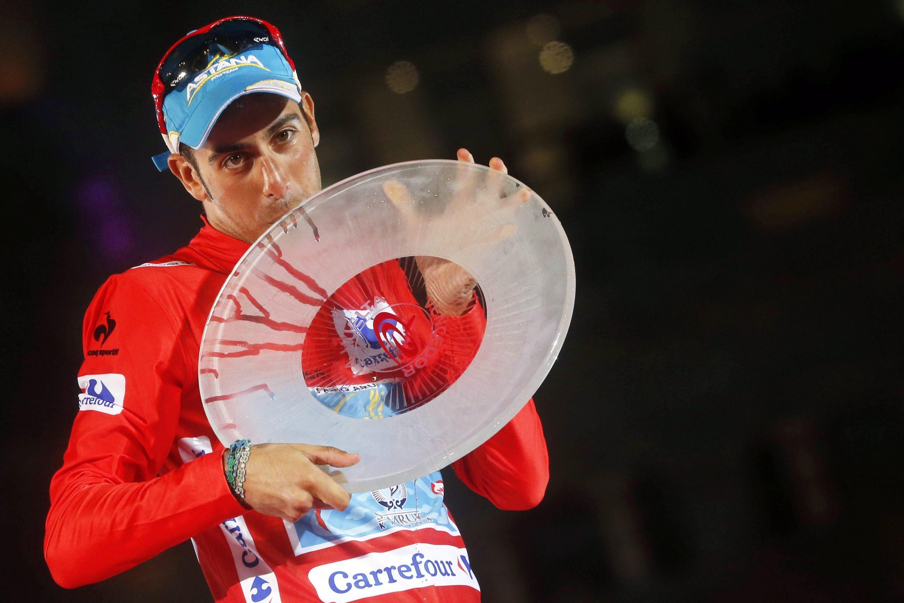 Fabio Aru sul podio della Vuelta di Spagna
