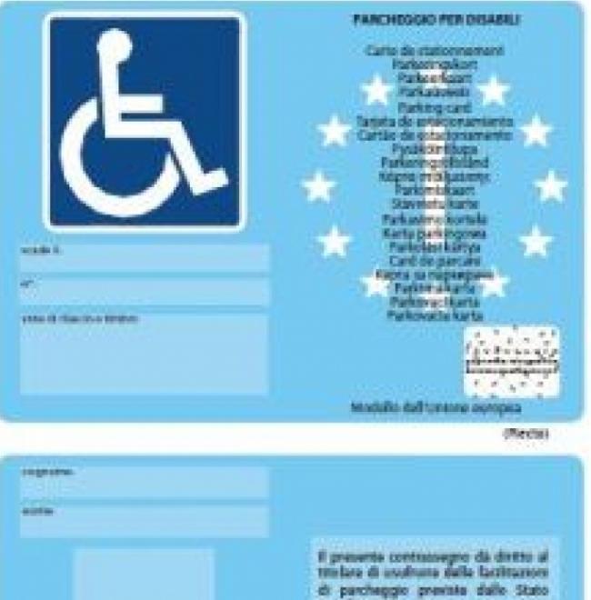 Disabili, nuovi permessi auto 
