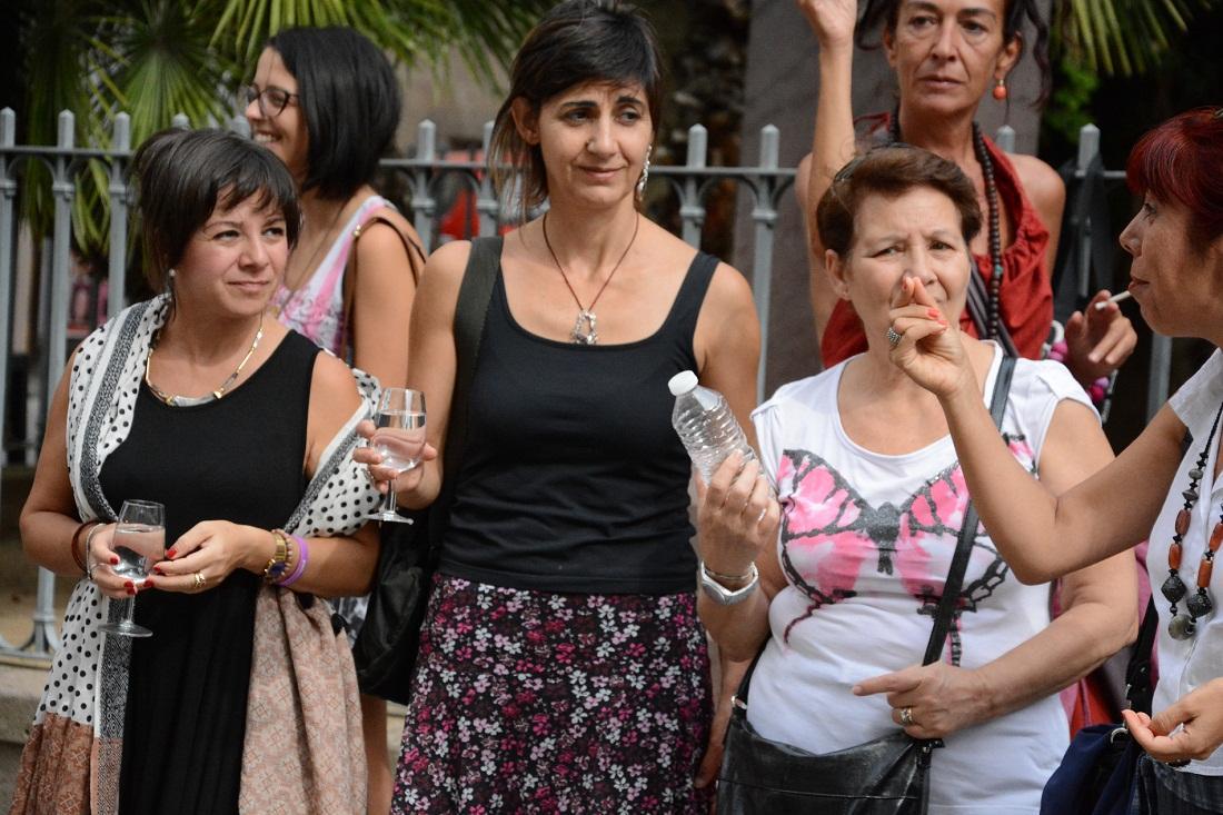 La protesta degli abitanti del centro storico