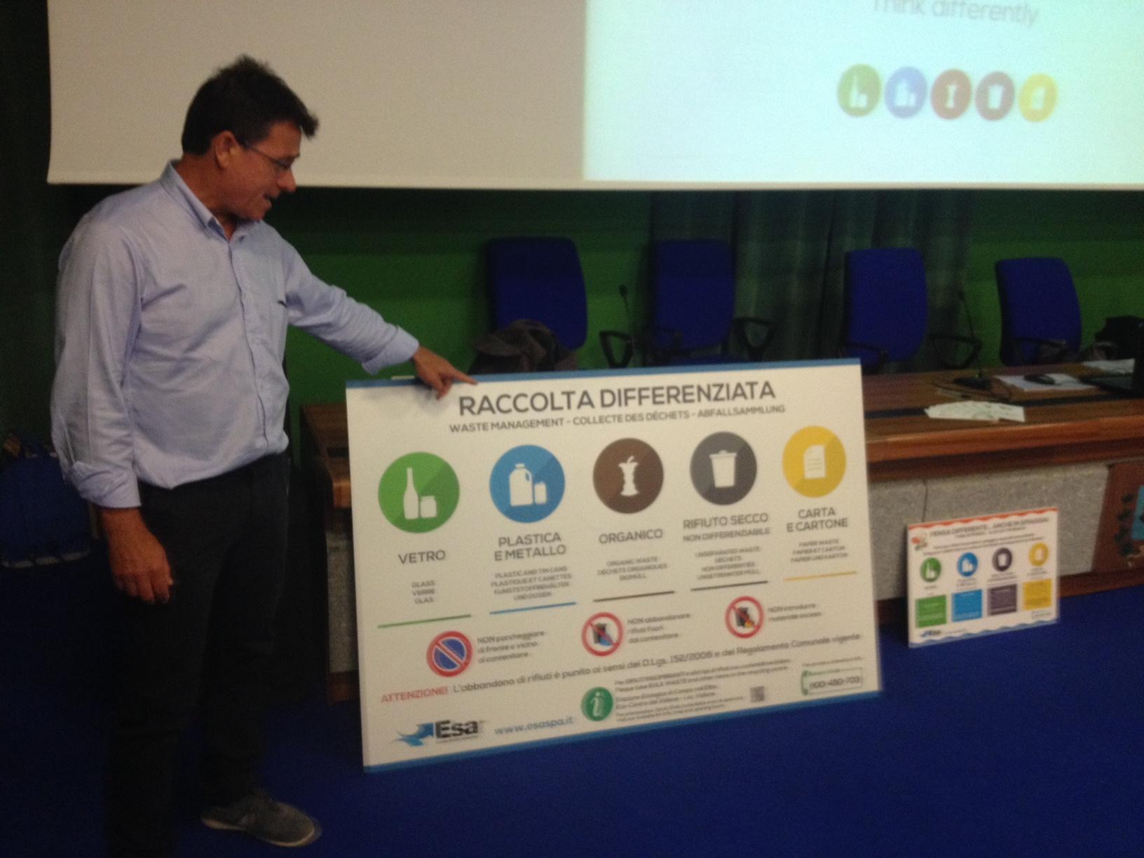 Il nuovo cartello pro differenziata