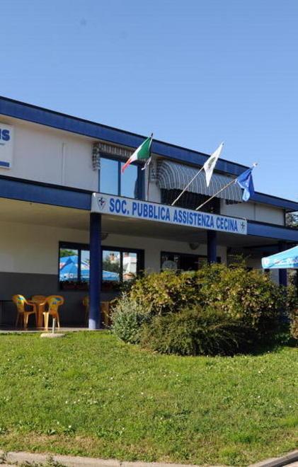 La sede della Pubblica assistenza di Cecina
