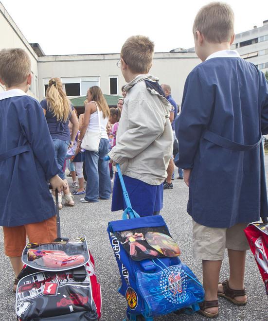 Gli alunni a scuola Bidelli e segretari no 