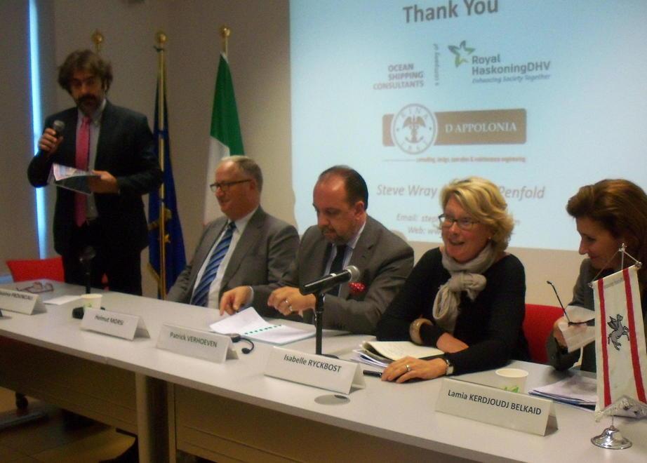 Massimo Provinciali durante il suo intervento a Bruxelles