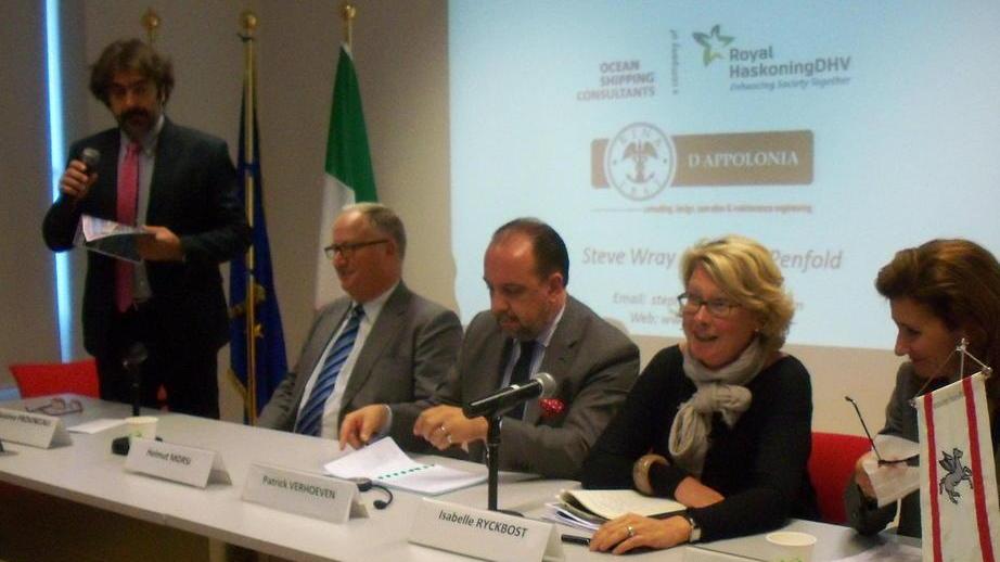 Massimo Provinciali durante il suo intervento a Bruxelles