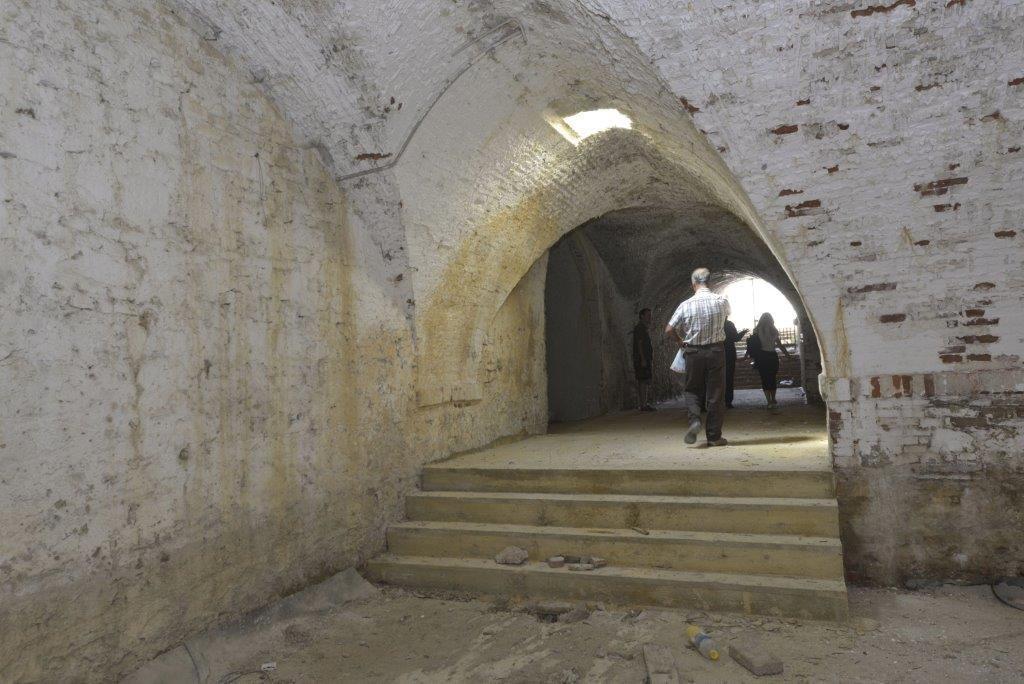 Bastione Maiano a Grosseto, i camminamenti e i saloni sotterranei 
