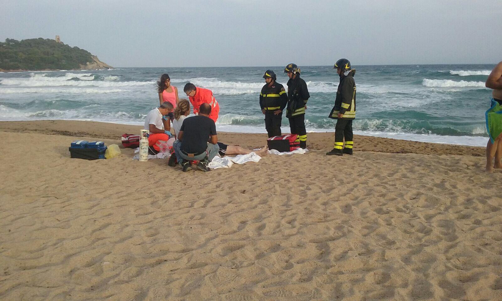 Un momento del tentativo di soccorso a Sos Frores