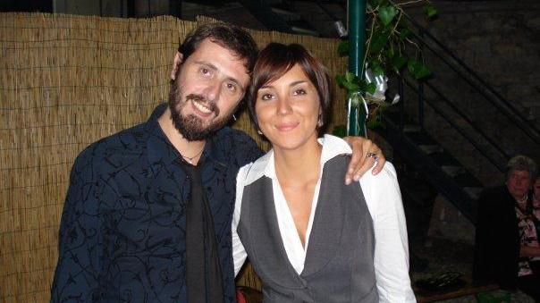 Andrea Battistini con la moglie Elisa Corzani