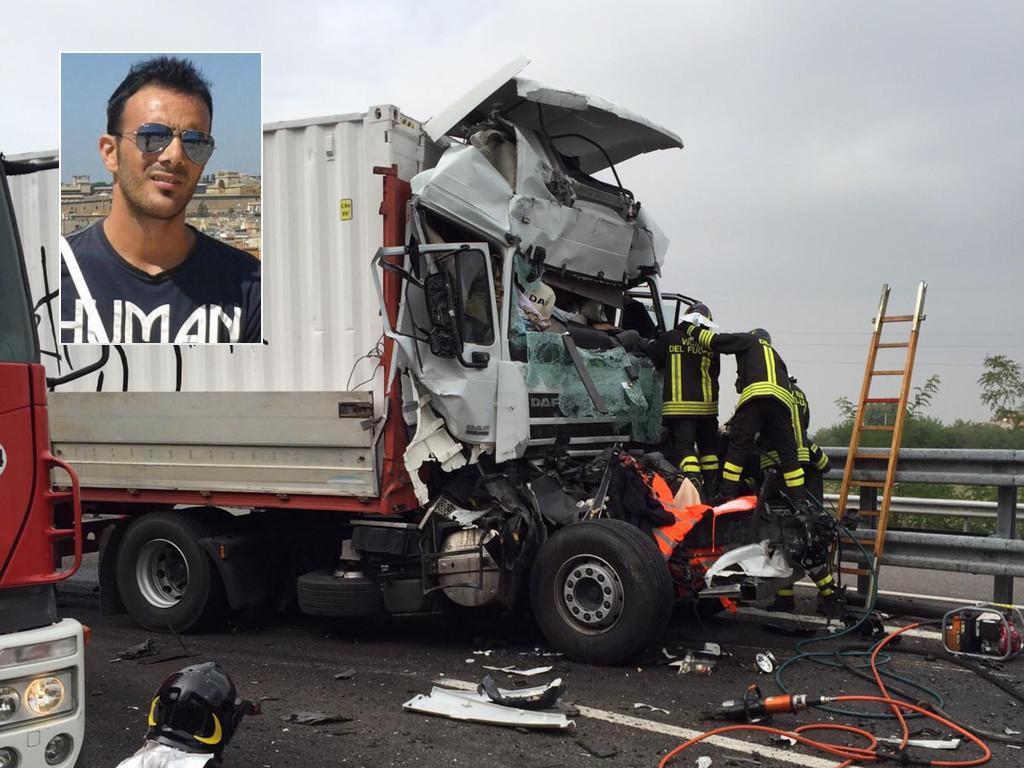 L'incidente in cui ha perso la vita Marco Cuguttu (nel riquadro)