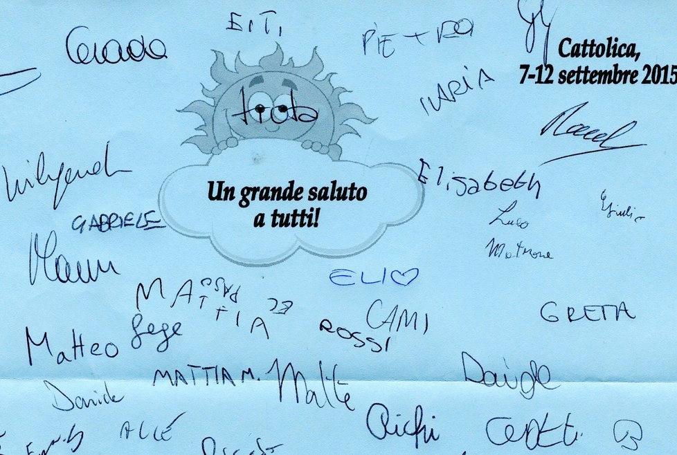 I saluti dal centro estivo della Torre