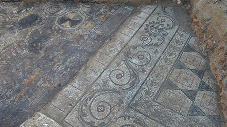 Una delle straordinarie scoperte nella villa romana