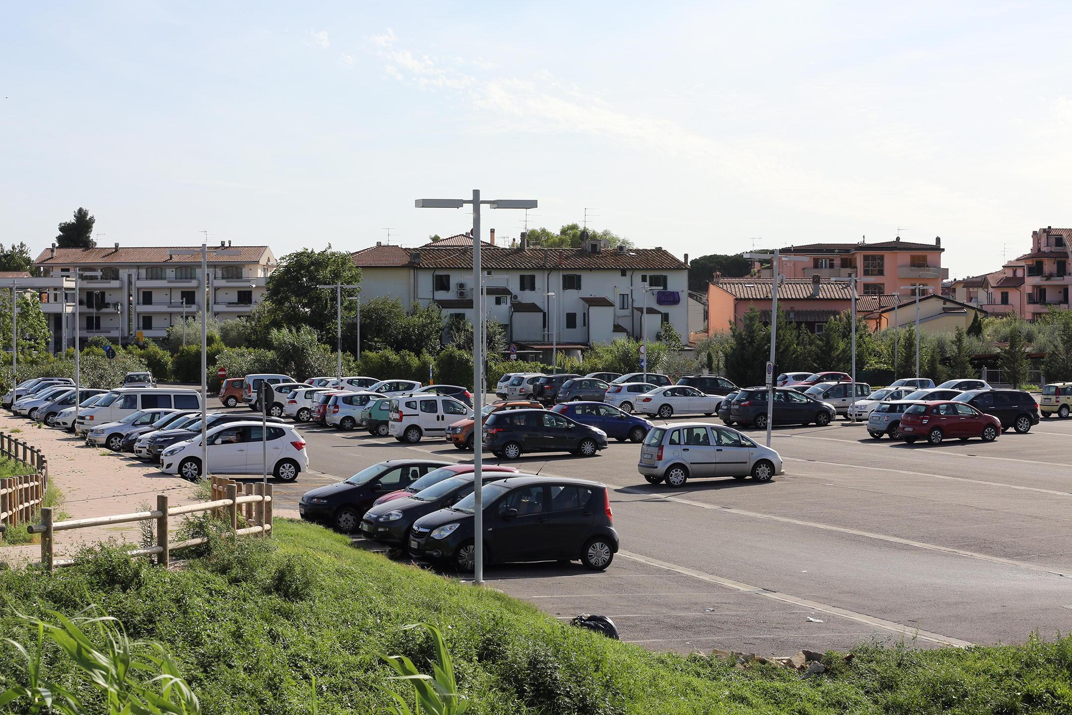 Il parcheggio realizzato dal Comune in viale Boccaccio a Empoli