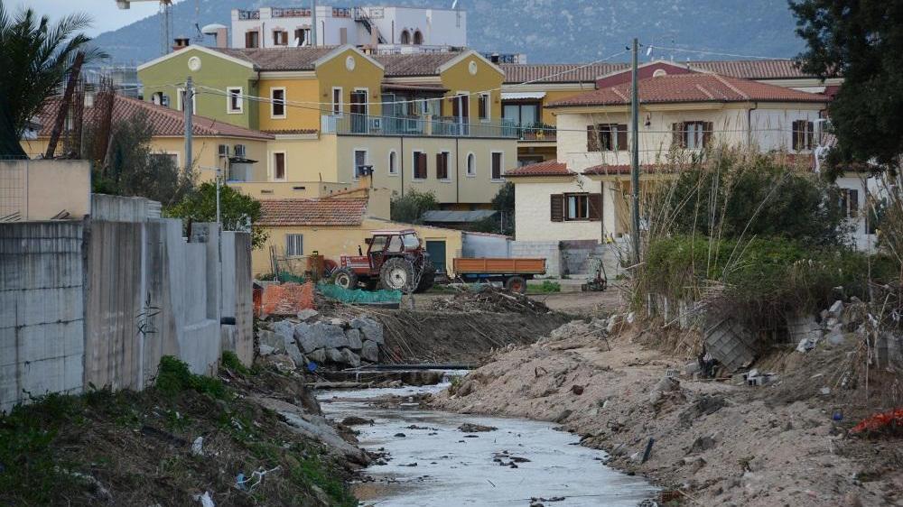 Uno dei canali che attraversano Olbia