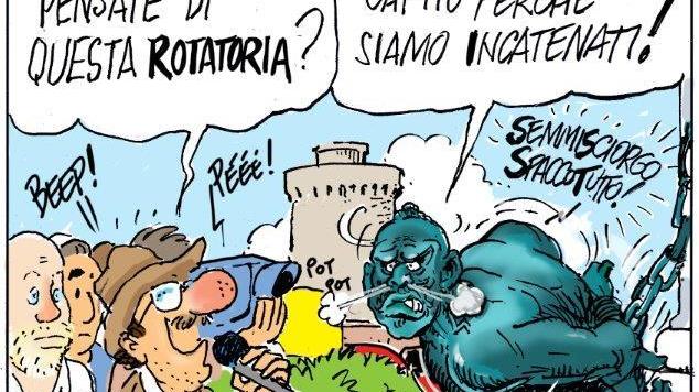 Scopertone. L’Universo gira ‘ntorno a una rotatoria