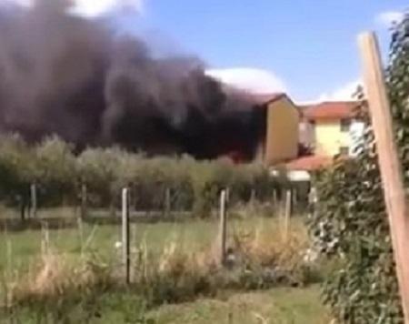 Incendio in un garage a San Cassiano a Vico