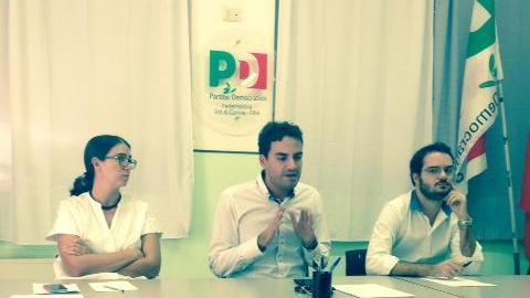 Da sinistra Carla Maestrini, Valerio Fabiani e Francesco Lolini, nella conferenza stampa di sabato