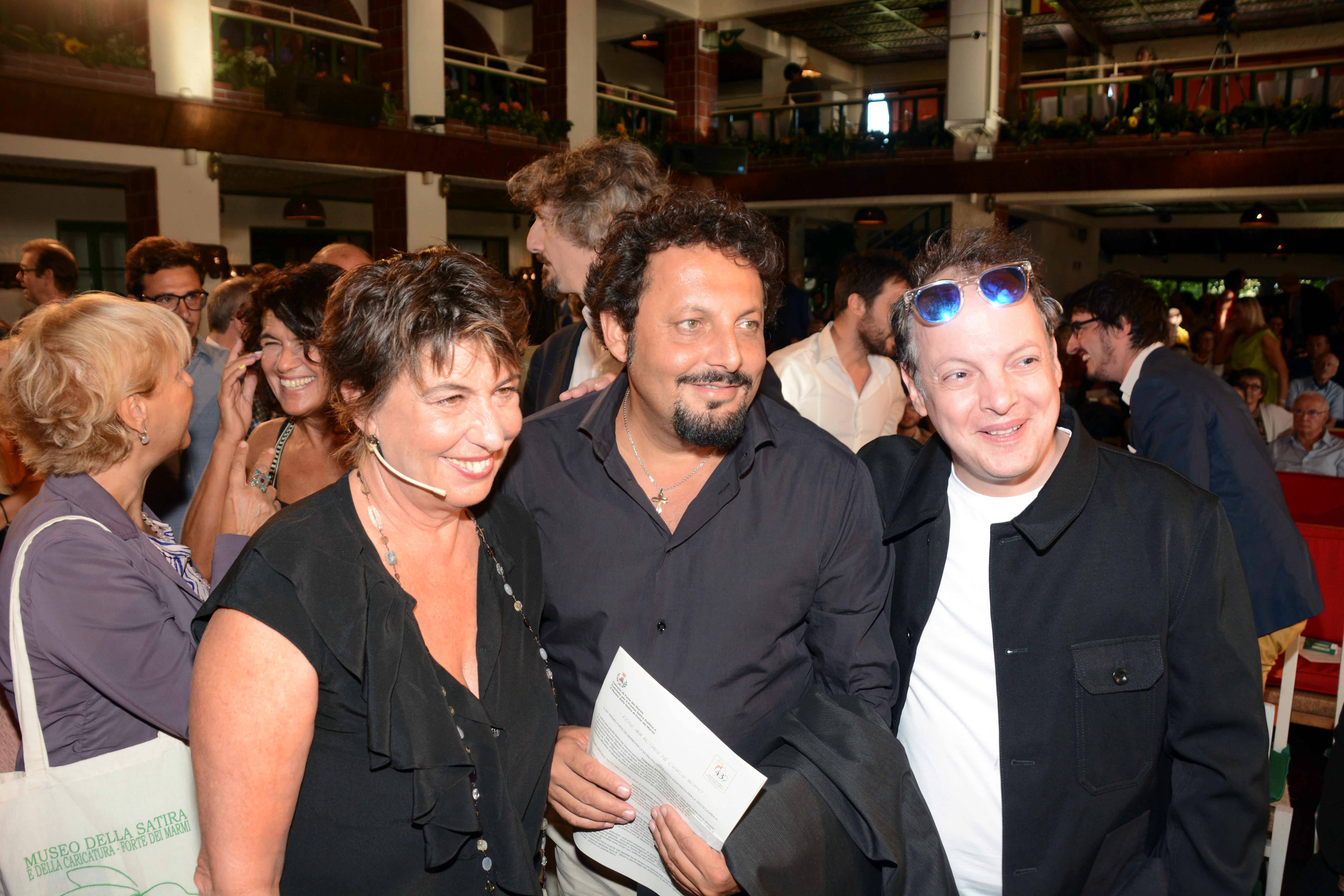 Serena Dandini, Enrico Brignano e Dado al Premio Satira di Forte dei Marmi