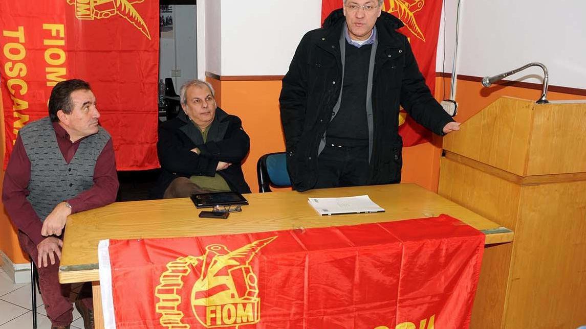 Faticanti al centro tra Gabrielli e Landini (foto Pabar)