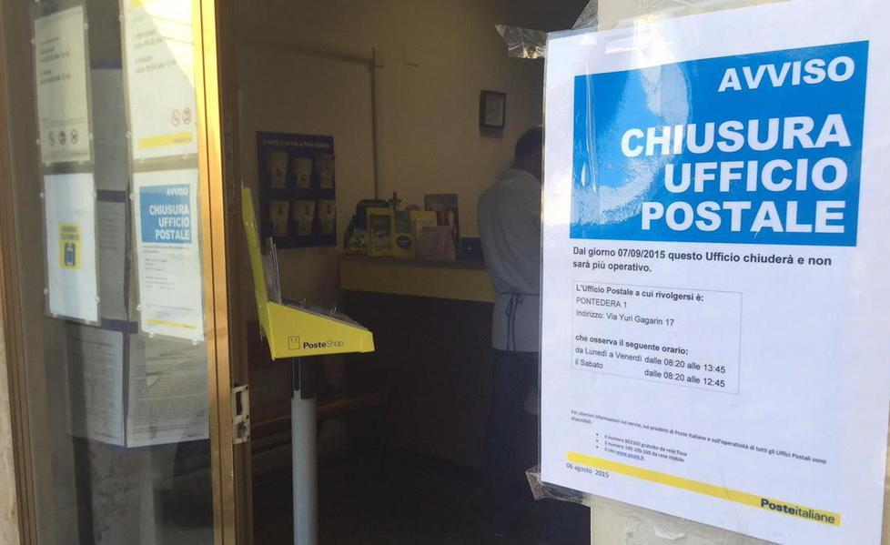 Poste a Treggiaia, il Tar ordina la riapertura 