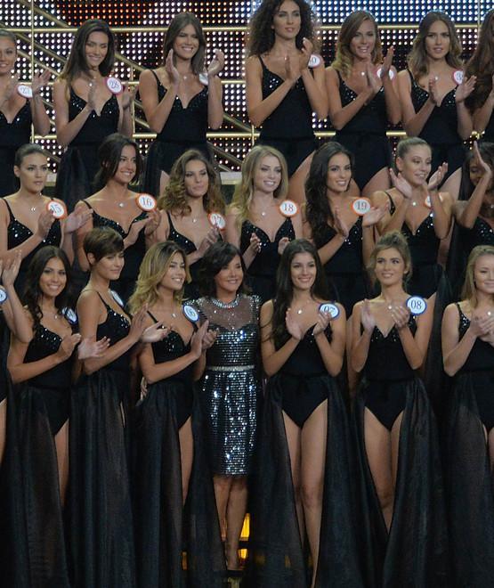 Un momento della serata di Miss Italia 
