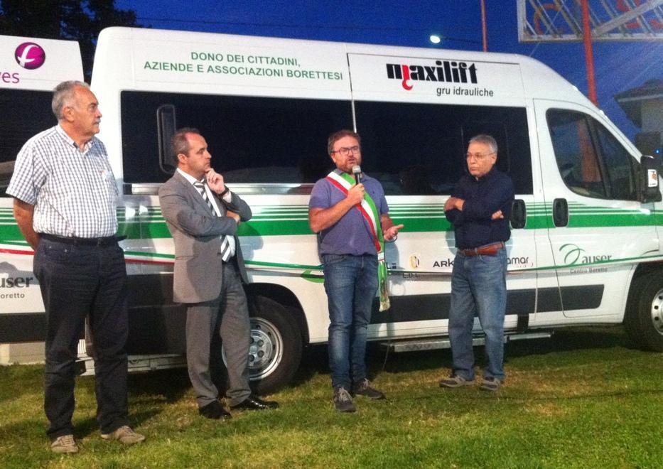 E’ stato inaugurato “Birillo”, il nuovo pulmino dell’Auser