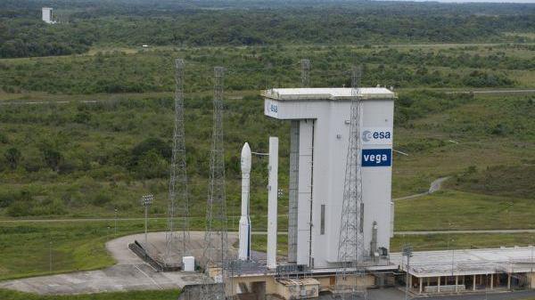 Una postazione di lancio dei razzi Vega
