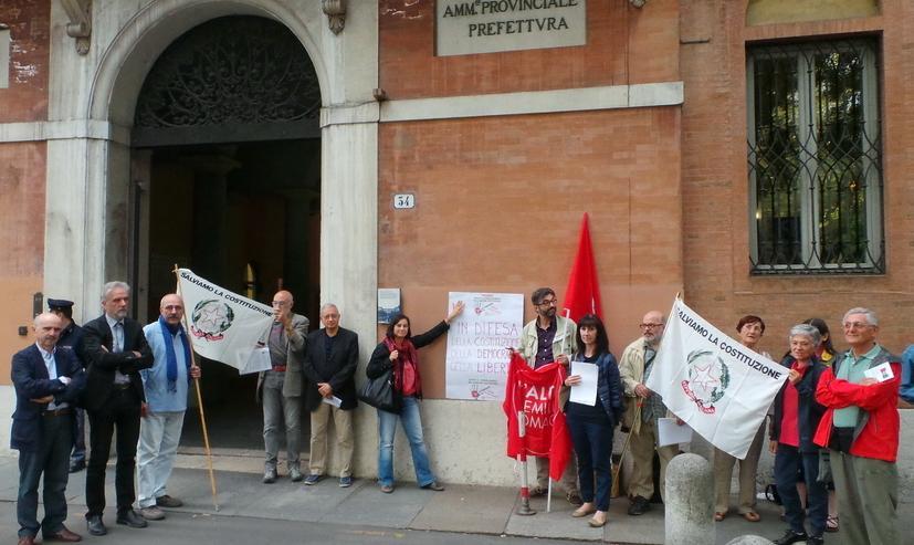 Presidio per fermare la riforma Renzi