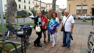 Un momento dell'arrivo a Castagneto Carducci