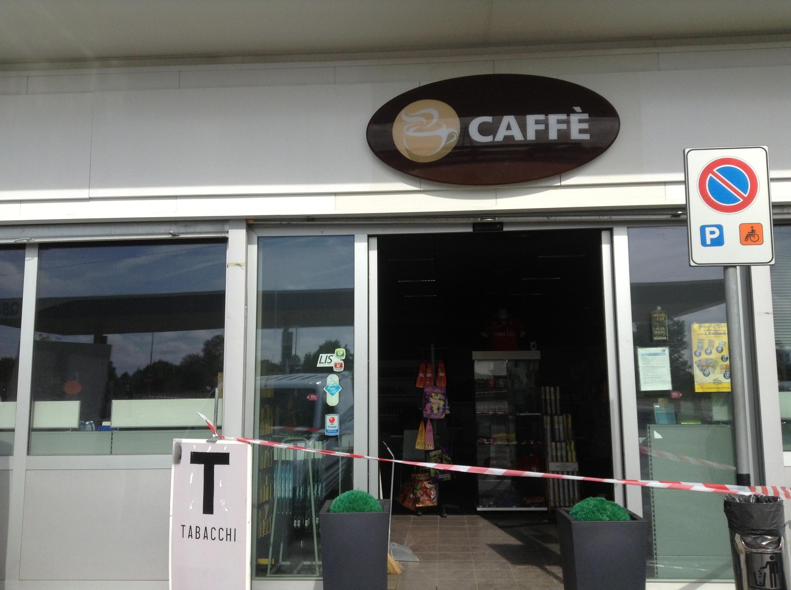 Il bar dell'area del servizio
