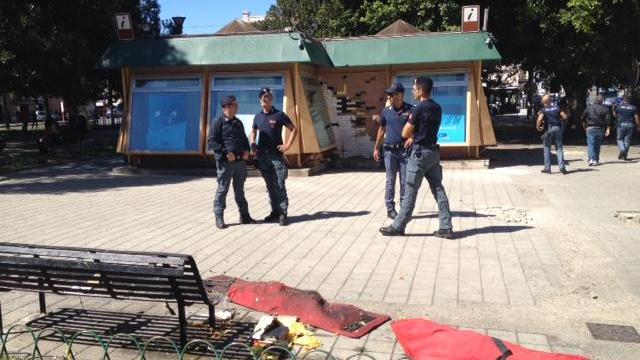 Allarme bomba in piazza Matteotti