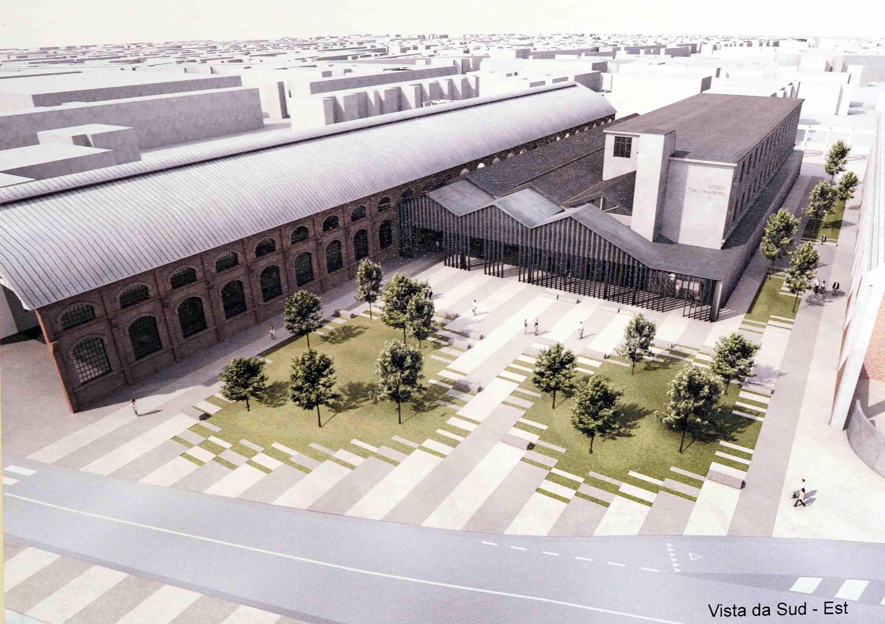 Un rendering del progetto vincitore del concorso