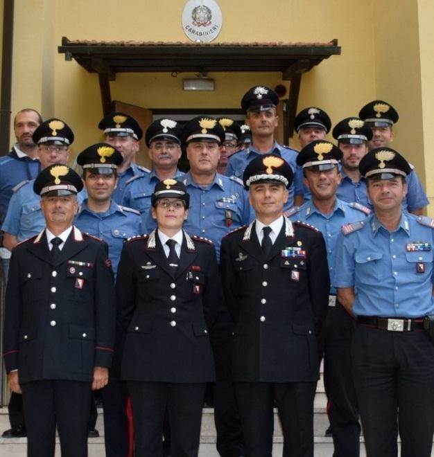 Il colonnello Tedeschi in visita alla Compagnia 