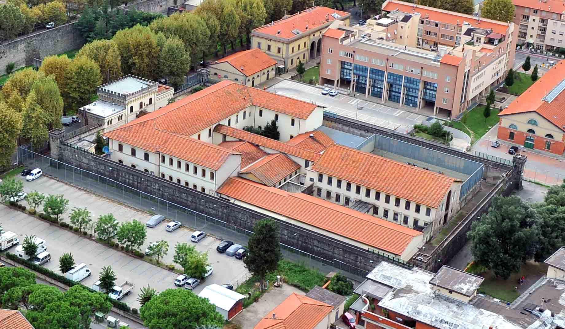 Veduta aerea del carcere di Santa Caterina