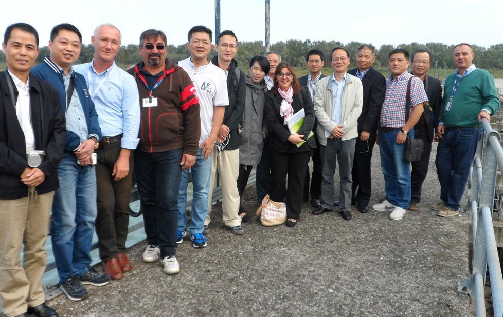 Delegazione cinese in visita agli impianti dell’acqua