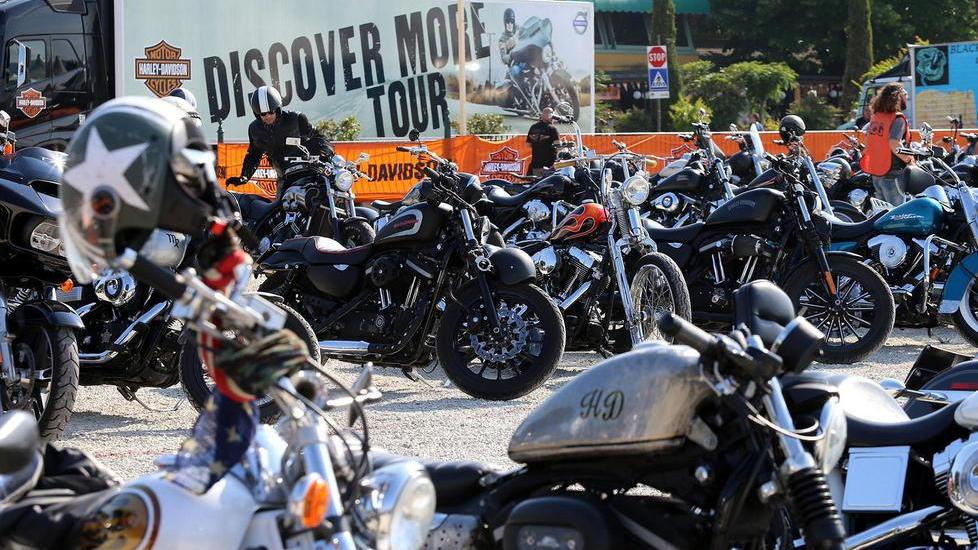 Raduno europeo Harley Davidson a Viareggio