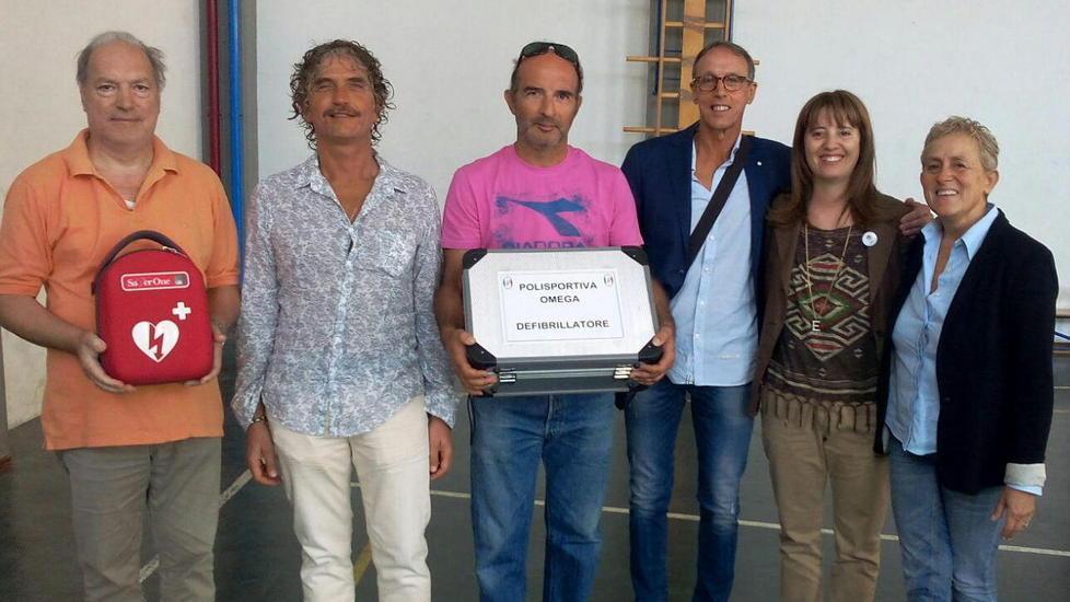 Defibrillatore nella palestra del Checchi