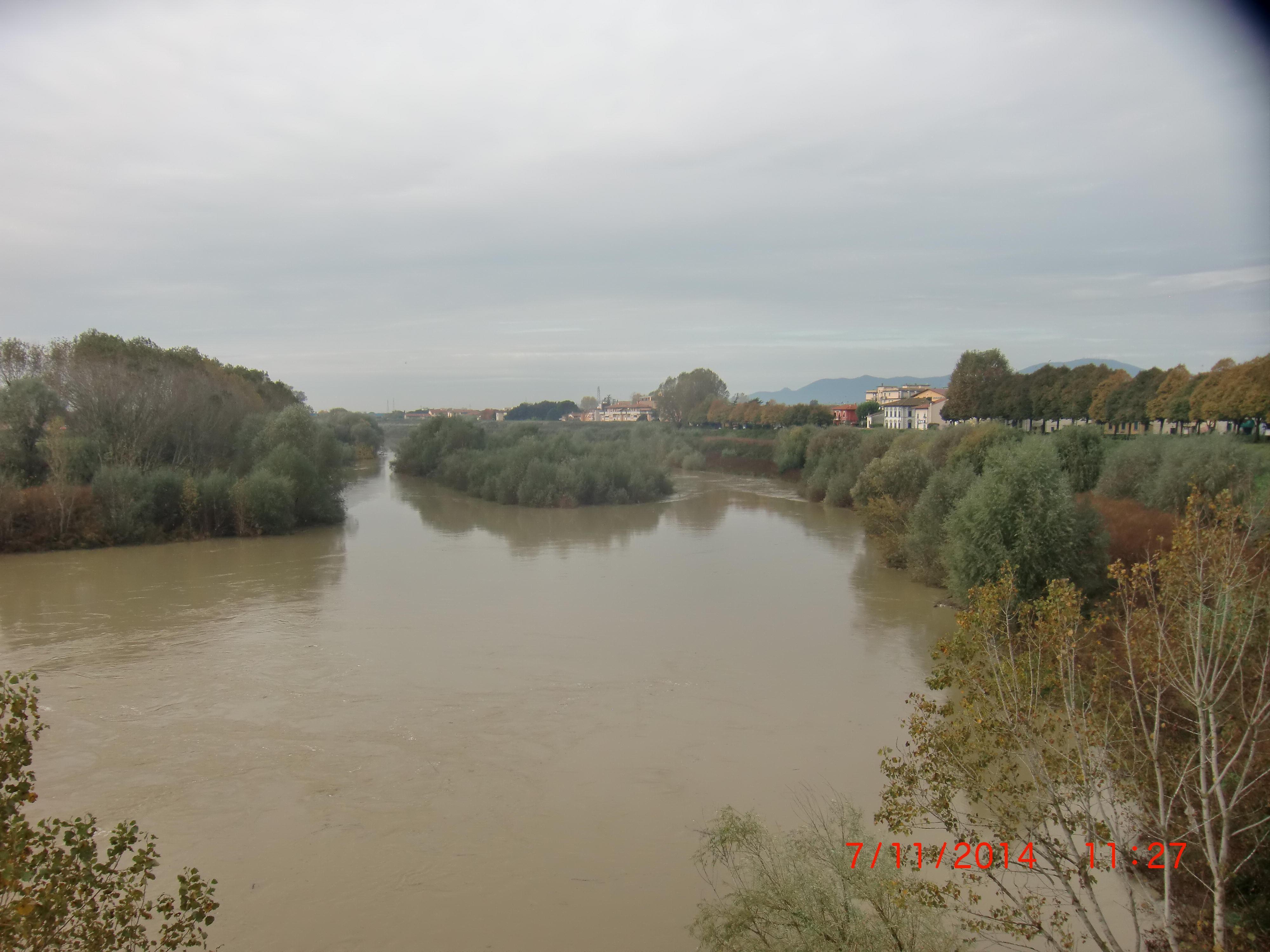 L'isolotto sul fiume Arno a San Donato di San Miniato