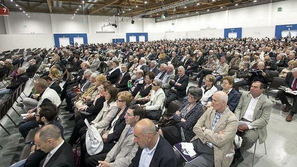 Una delle ultime assemblee della Popolare di Vicenza