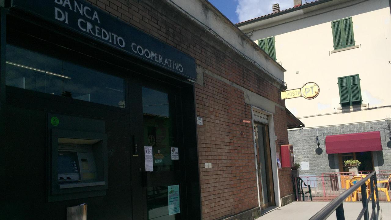 L'ufficio postale a Corazzano