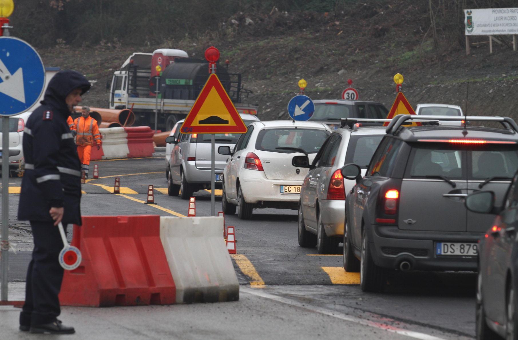 Un cantiere sulla ex strada statale 325
