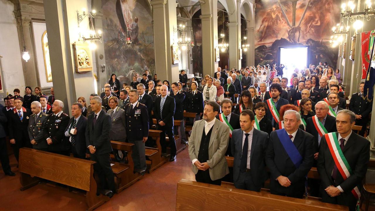 Un momento della celebrazione in San Michele Arcangelo (foto Nucci)